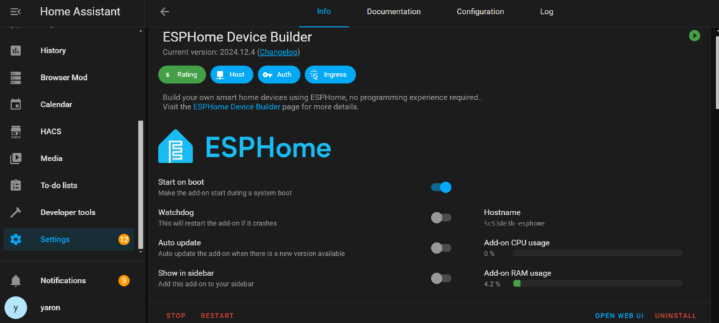 Home assistant esphome